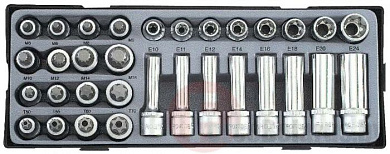 Набор торцевых головок в ложементе 32 пр. 1/2'' Force T4322