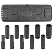 Набор головок ударных глубоких 10 пр., 1/2'' 6-гр., 10, 12-15, 17, 19, 21, 22, 24 мм Partner PA-4107-5MPB