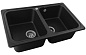 Мойка кухонная из мраморной крошки, черный, C02-22 Gerhans