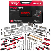Набор инструментов 202 пр. 1/4''&3/8''&1/2'', 6-гр. DISEN DS-42022-5