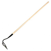 Мотыга стальная усиленная, 190х60х1430 мм, деревянный черенок, Россия, Сибртех 62283