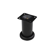 Опора меб. мет. TB019 (B140) d50 h100 черный AKS 105921