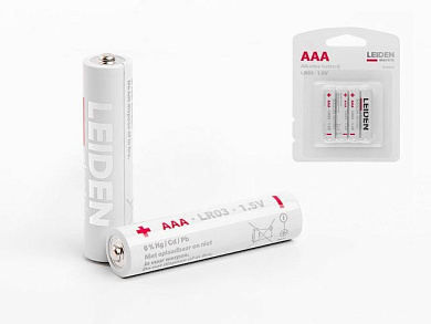Батарейка AAA LR03 1,5V alkaline 4 шт. LEIDEN ELECTRIC 808002