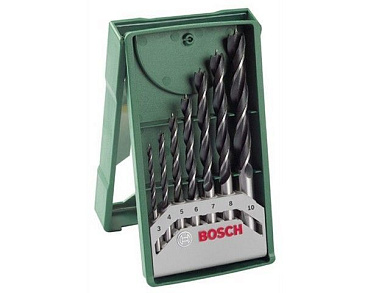 Набор сверл по дереву 3/4/5/6/7/8/10 мм (7 шт) PROMOLINE BOSCH (2607019580)