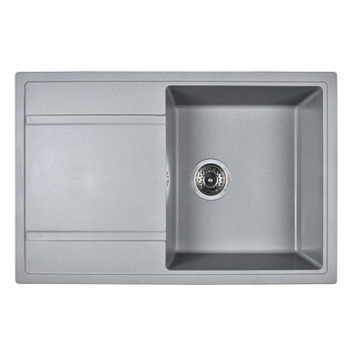 Мойка кухонная из мраморной крошки, gray, Wisent W780-29