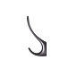 Крючок меб. двухрожковый мет. ROMA, графит AKS 104203