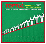 Набор комбинированных ключей отогнутых на 15 ° Toptul серия GAAA / GBAA