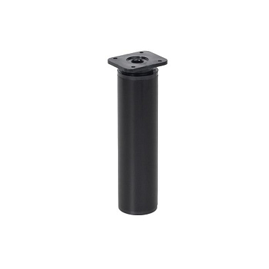 Опора меб. алюм. DAP-77 h150 с регул. черный матовый AKS 112789