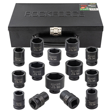 Набор головок ударных 3/4'' 14 пр. 6-гр 17-50 мм RockForce RF-6141-5MPB