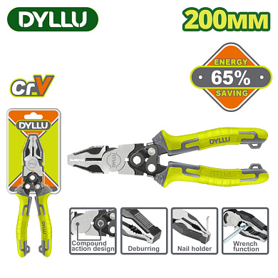 Плоскогубцы комбинированные 200 мм DYLLU DTPL1768