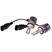 Автолампа-LED H11 26W 6000K 2500Lm 12/24V 1-конт АТОМ (C6) радиатор+вентилятор компл.2 шт SKYWAY S08701005