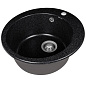 Мойка кухонная из мраморной крошки, черный, A04-22 Gerhans