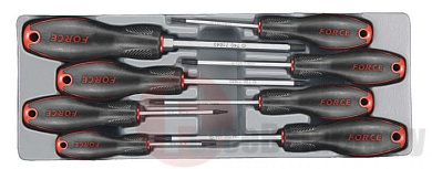 Набор отверток Torx TR (с отверстием) T8H-T40H 8 пр. Force 2086T