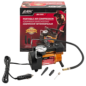 Компрессор автомобильный поршневой с аналоговым манометром, 12В, 10А, 30л/мин, 7бар, в сумке JBC JBC-580