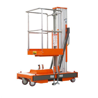 Подъемник мачтовый аккумуляторный 125кг 6/8м GTWY6-100 DC 1-мачтовый TOR 1015934