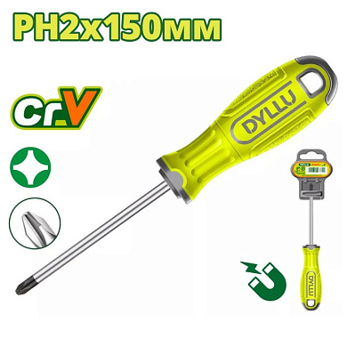 Oтвертка крестовая PH2x150 мм DYLLU DTSD2226