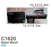 Клипса для крепления внутренней обшивки а/м GM пластиковая, 100 шт Forsage C0162(GM)