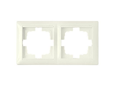 Рамка 2-местная бежевая, Стиль, Bylectrica ЮЛИГ.735212.215 беже