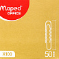 Скрепки гофрированные Maped, 50 мм, 100 шт, серебристый