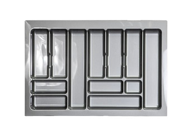 Вкладыш 80/490 шуфлядный пластиковый COMFORT металлик (735*490) AKS 15524