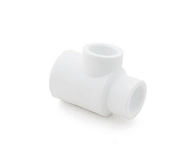 Тройник ПП ред. 25х20х20 PN25, бел. РосТурПласт 10764