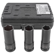 Набор ударных головок для литых дисков 17, 19, 21 мм 3 пр 1/2'' 6-гр RockForce RF-4032TH