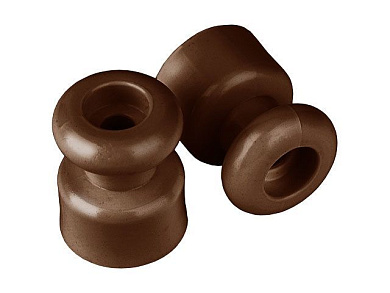 Изолятор для ретро провода, 10шт\уп, коричневый Bylectrica ЮЛИГ.757522.014кор
