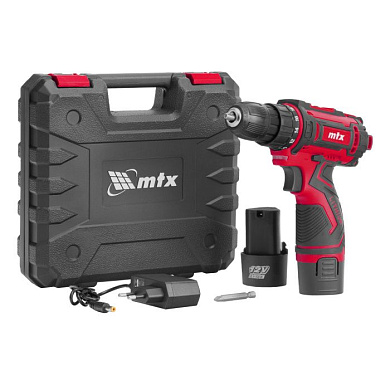 Дрель-шуруповерт аккумуляторная CDS-12, Li-Ion, 12 В MTX 26183