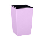 Кашпо для цветов со вставкой "ЖАСМИН",16×16×26см, вставка 15см, лиловый Гарденпласт 00081