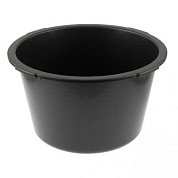 Таз круглый строительный, черный, 30 л, Россия Сибртех 81455