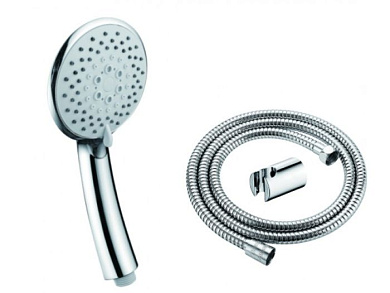 Душевой гарнитур, ручной душ + шланг + держатель на стену Ledeme L01-43