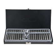 Набор бит с битодержателямиTorx T20-T70 , Ribe М4-М14 10 мм, L75/30 мм, 42 пр Forsage F-4421C