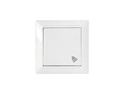 Выключатель 1 клав. для быт. электр. звонков, скрытый, 4А, белый, Стиль, Bylectrica С14-895