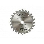 Диск пильный с напаянными зубцами из твердых сплавов 180х22х24T GEKO G00129