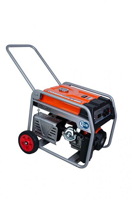 Генератор бензиновый KM6500H 5,0 кВт 220В 27 
л с кнопкой запуска и колесами TOR 1018117