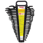 Набор ключей комбинированных 25 пр, 6-27, 30, 32, рожковый ключ 36х41 мм WMC TOOLS WMC-5261P36-41 Black