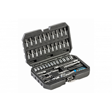 Набор инструмента 1/4" 46 пр. 6-гр CrV Hoegert HT1R216