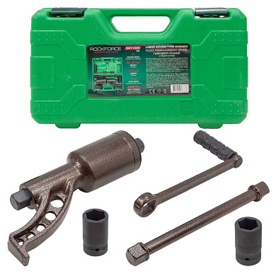 Гайковерт ручной с редуктором 1'', головки 32, 33 мм, L310 мм, передаточное число 1:68, 6200 Н/м RockForce RF-3411389 HS