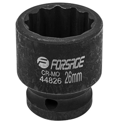 Ударная торцевая головка 26 мм 12-гр. 1/2" Forsage F-44826