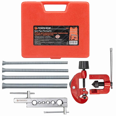 Набор инструментов для развальцовки, гибки и резки трубок 3/16,1/4,5/16,3/8,1/2,5/8'' 6 пр Forsage F-656C