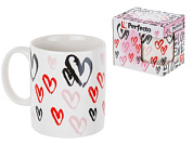 Кружка керамическая, в кор., 350 мл., LOVE-2, PERFECTO LINEA 30-062614