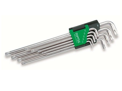 Набор ключей Torx T10-Т50 9шт экстра-длин. Toptul GAAL0923