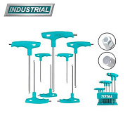 Набор ключей шестигранных 2-10 мм Т-образных 8 пр TOTAL THHW80826