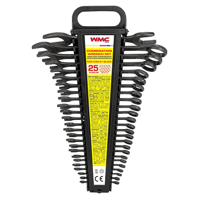 Набор ключей комбинированный 6-32 мм 25 пр WMC TOOLS WMC-5261D36-41 BLACK