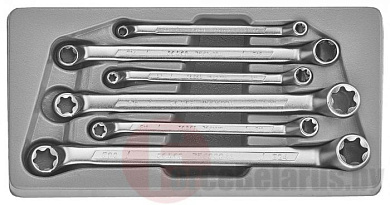 Набор накидных ключей отогнутых на 75° Е-профиль Е6-Е24. 6 пр. Force 5065