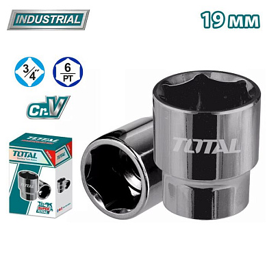 Торцевая головка ударная 3/4" 19 мм 6-гр TOTAL THHAST34191