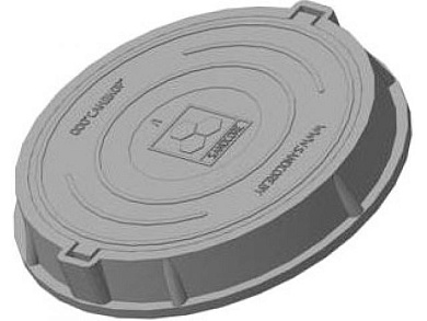 Люк садовый А15 (15кН) серый САНДКОР ЛСА15С