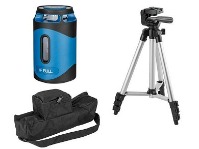 Нивелир лазерный LL 2302 со штативом в коробке BULL 0323141