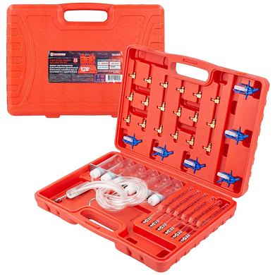 Тестер обратки дизельных форсунок системы Common Raill с комплектом адаптеров ForceKraft FK-902G8