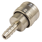 Быстроразъем пневматический с клапаном, "мама"-"елочка" 8 мм ForceKraft FK-SE1-3SH